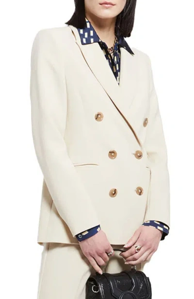 Ottod'ame Double-breasted Jacket In Neutral