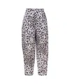 Ottod'ame Elastic Waist Casual Pants In White