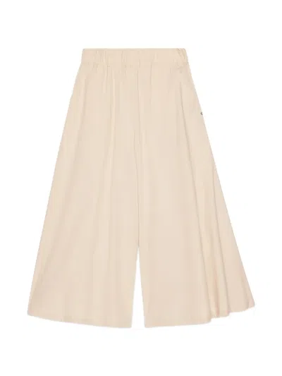 Ottod'ame Elasticated-waist Cullote Trousers In Neutral