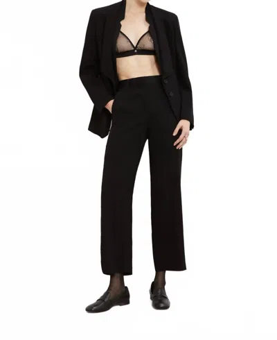 Ottod'ame Embroidered Palazzo Trousers In Black