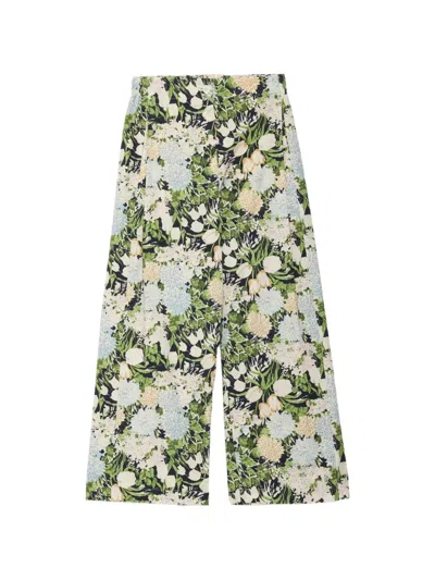 Ottod'ame Floral-pattern Palazzo Pants In Multi