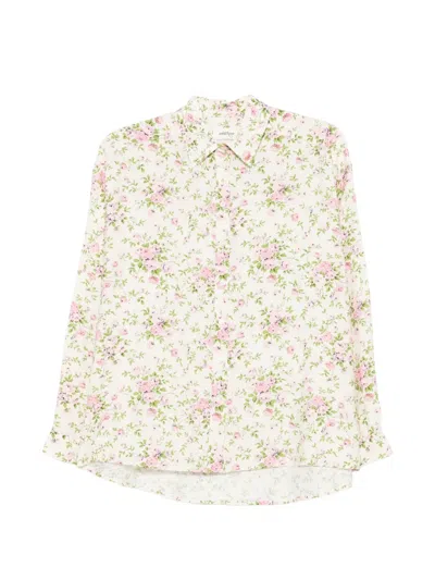 Ottod'ame Floral-print Shirt In Multi