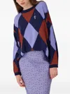 Ottod'ame Geometric-pattern Long-sleeve Sweater In Multi