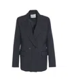 Ottod'ame Gessato Blazer In Black