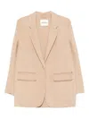 Ottod'ame Herringbone Single-breasted Jacket In Multi