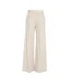 Ottod'ame High-waisted Flared Trousers In Neutral