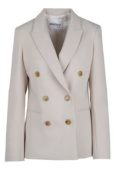 Ottod'ame - Jacket - 480310 - Ecru In Brown
