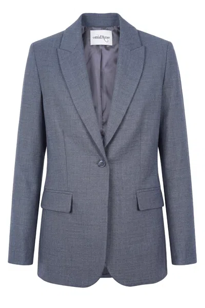 Ottod'ame - Jacket - 480317 - Grey In Blue