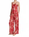 Ottod'ame Lampone Wide Leg Pant In Burnt Red