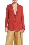 Ottod'ame Linen Jacket In Multi
