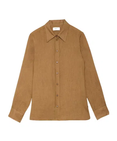 Ottod'ame Long-sleeved Shirt In Brown