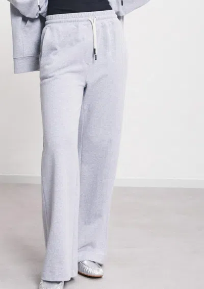 Ottod'ame Lounge Wide Leg Pants In Heather Grey