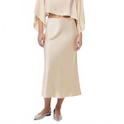 Ottod'ame Maxi Satin Skirt In Opale In Multi