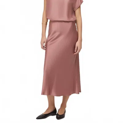 Ottod'ame Maxi Satin Skirt In Quarzo In Multi