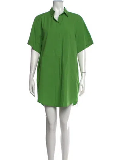 Pre-owned Ottod'ame Mini Dress In Green