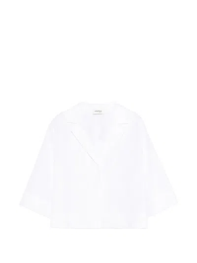 Ottod'ame Notch-lapel Shirt In White