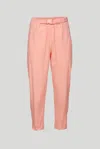 Ottod'ame Pantalone Vita Alta Rosa In Rosa