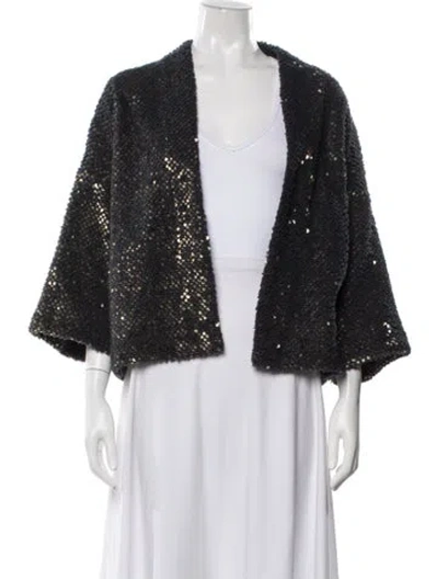 Pre-owned Ottod'ame Patterned Evening Jacket In Blue