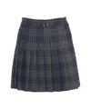 Ottod'ame Pleated Miniskirt In Pattern