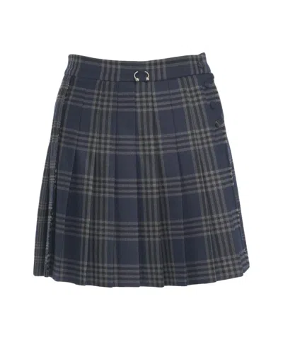 Ottod'ame Pleated Miniskirt In Pattern