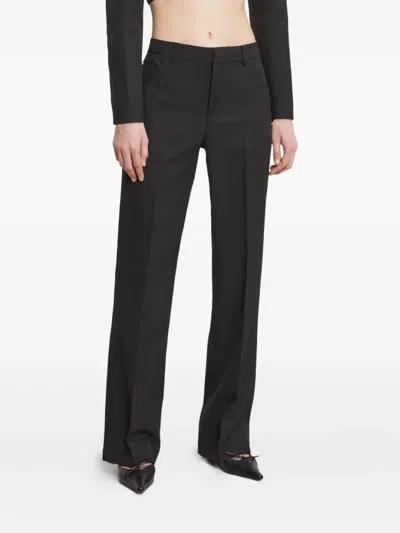 Ottod'ame Pleated Side-pocket Trousers In Black