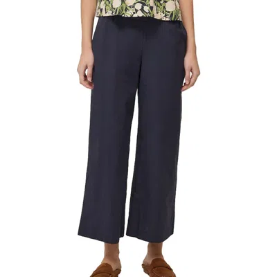 Ottod'ame Poplin Culottes Trousers In Black