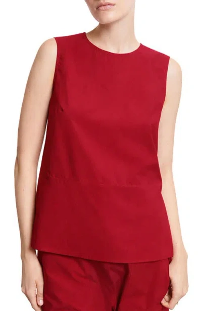 Ottod'ame Poplin Top In Red
