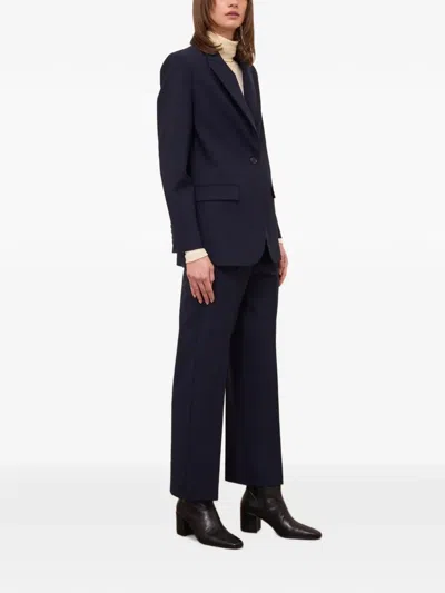 Ottod'ame Pressed-crease Straight-leg Trousers In Blue