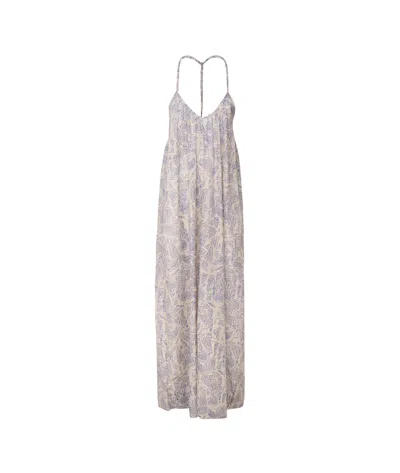 Ottod'ame Print Dress In Nude