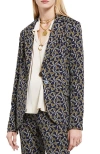 Ottod'ame Printed Fit Jacket In Blue