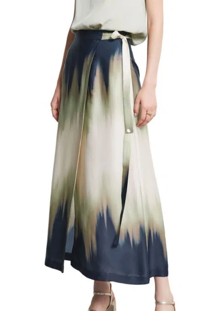 Ottod'ame Printed Viscose Long Skirt In Multi