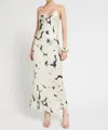 Ottod'ame Printed Viscose Maxi Dress In Night