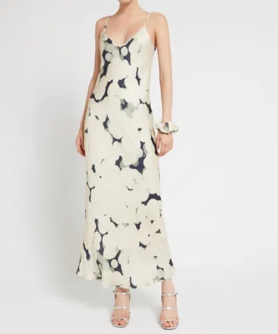 Ottod'ame Printed Viscose Maxi Dress In Night