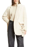 Ottod'ame Puffer Blazer In Neutral