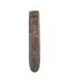 Ottod'ame Reversible Faux Fur Scarf With Rounded Edges In Brown