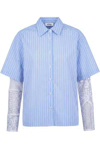 Ottod'ame - Shirt - 470782 - White / Blue