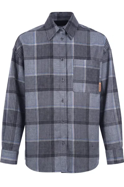 Ottod'ame - Shirt - 480357 - Fantasia Grigio In Blue