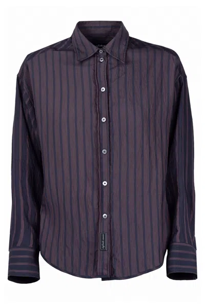 Ottod'ame - Shirt - 480365 - Blue/ Brown In Blu/marrone