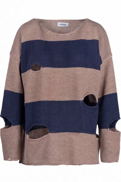 Ottod'ame - Shirt - 480368 - Blue/size In Blu/nocciola