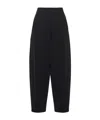 Ottod'ame Side Pocket Bloomer Casual Pants In Black