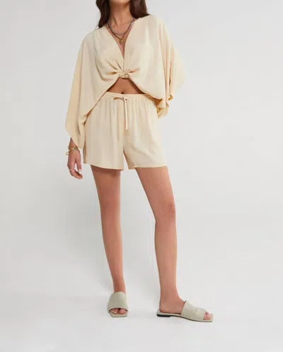 Ottod'ame Silk Blend Shorts In Corallo