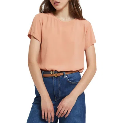 Ottod'ame Silk Blend T-shirt In Orange