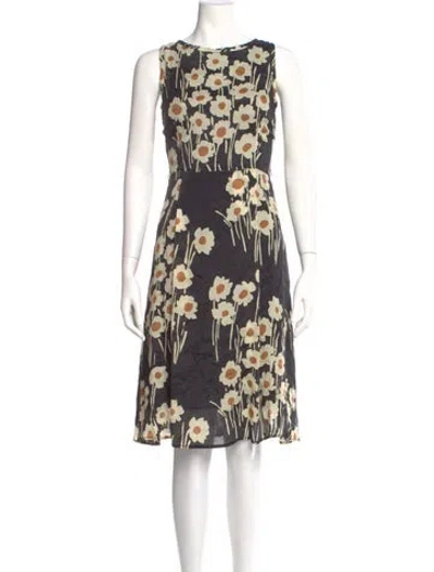 Pre-owned Ottod'ame Silk Knee-length Dress In Multi