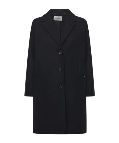 Ottod'ame Single-breasted Coat In Blue