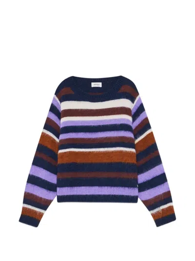 Ottod'ame Striped-knit Sweater In Multi