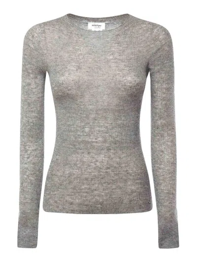 Ottod'ame Wool Blend Sweater In Gray