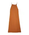 Ottod'ame Suspender Dress In Brown