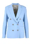 Ottod'ame Tailored Jacket - Light Blue In Blue