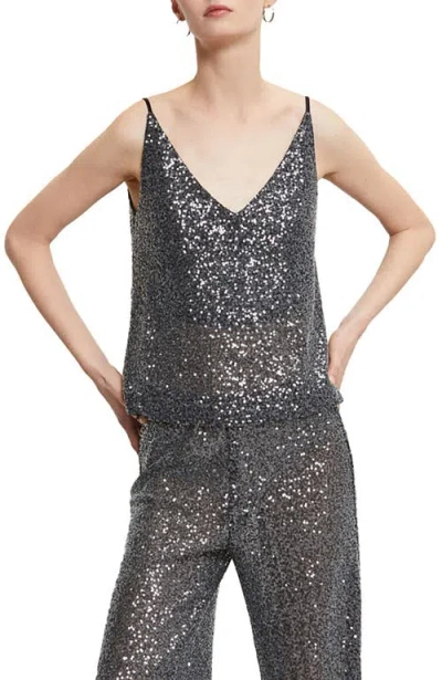 Ottod'ame Woman Top Charcoal Size 12 Polyester In Grey