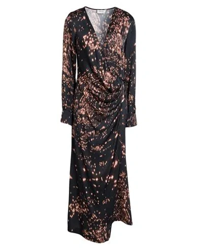 Ottod'ame Trésor Woman Maxi Dress Black Size 8 Viscose